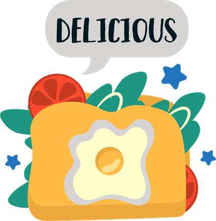 Delicious taco  Illustration