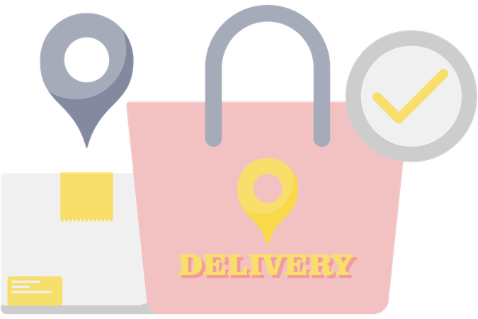 Delivered Parcel  Illustration