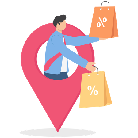 Delivery and tracking of parcel  Illustration