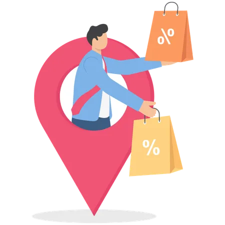 Delivery and tracking of parcel  Illustration