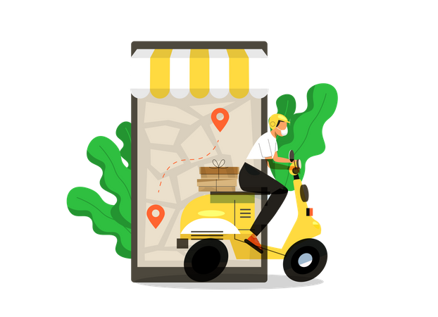 Delivery App Illustration