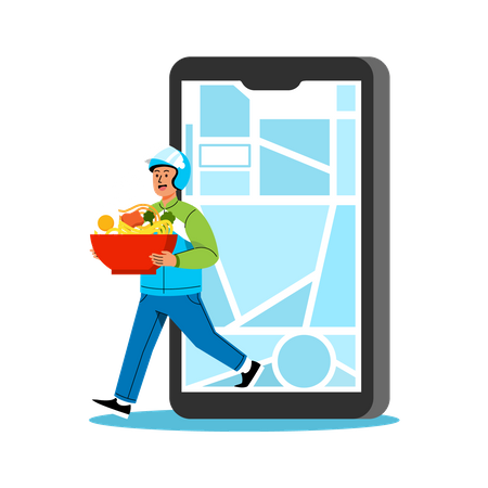 Delivery App  Illustration