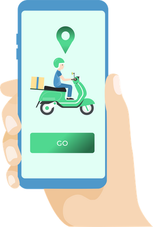 Delivery App  Illustration