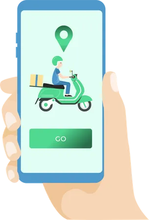 Delivery App  Illustration