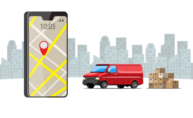 Delivery Application  Illustration