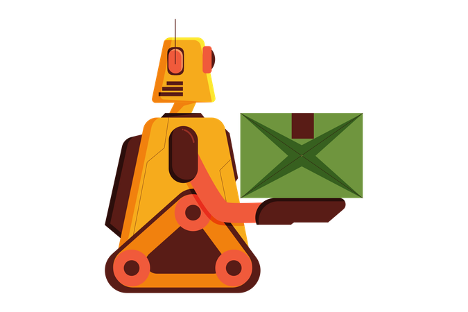Delivery Bot  Illustration
