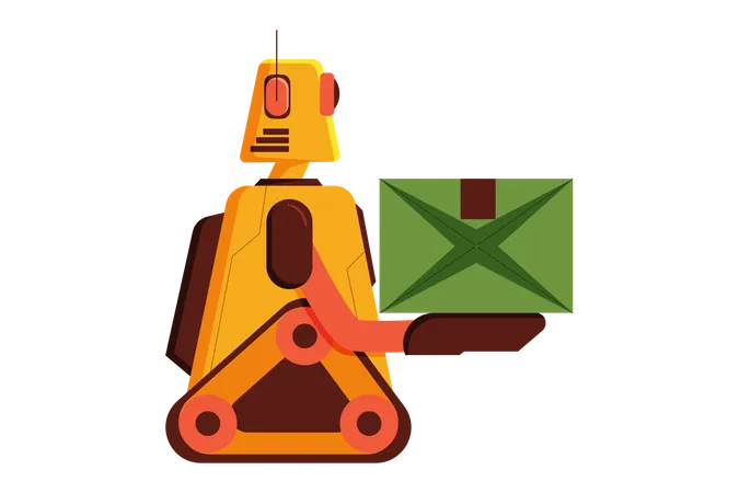 Delivery Bot  Illustration