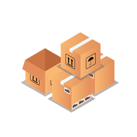 Delivery box  Illustration