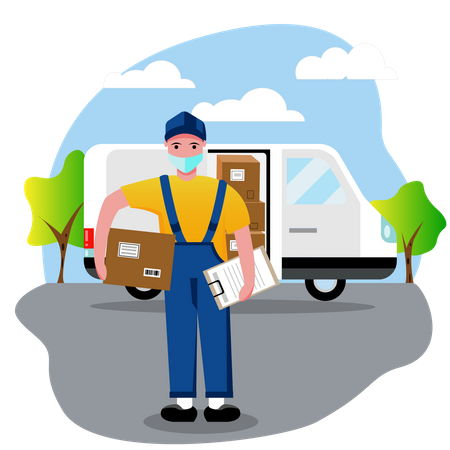 1,934 Delivery Boy Illustrations - Free in SVG, PNG, EPS - IconScout