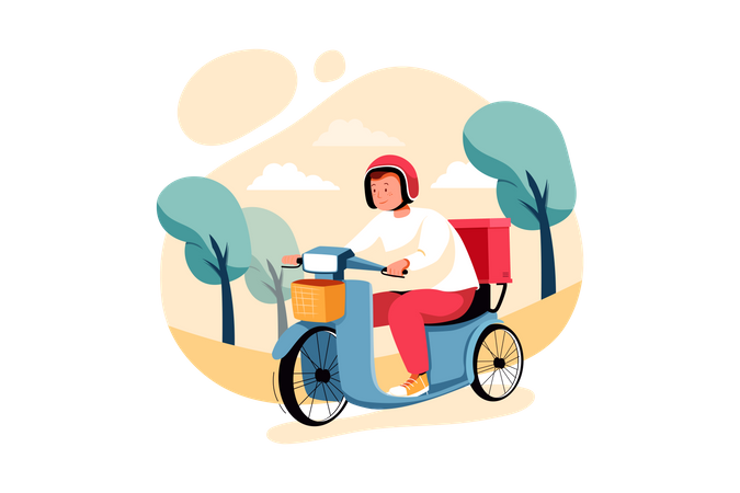 1,934 Delivery Boy Illustrations - Free in SVG, PNG, EPS - IconScout