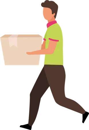 Delivery Boy Illustration