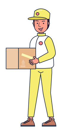 Delivery boy Illustration