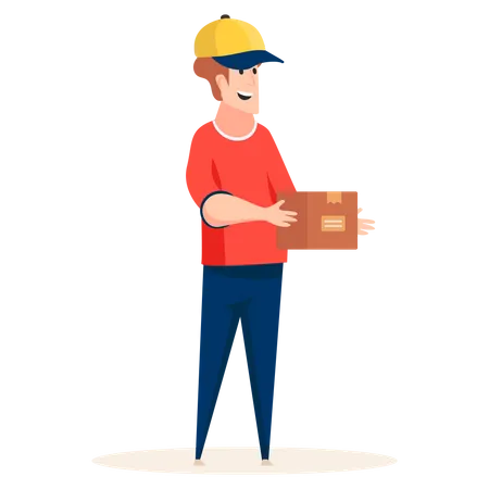 Delivery Boy  Illustration