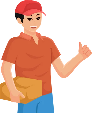 Delivery Boy  Illustration