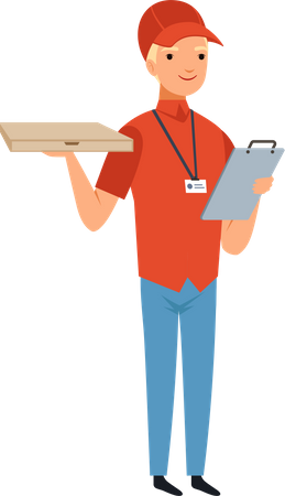 Delivery Boy  Illustration