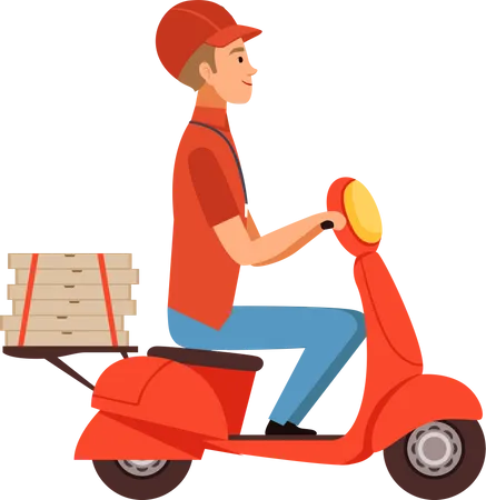 Delivery Boy  Illustration