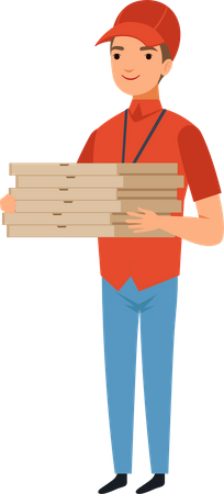 Delivery Boy  Illustration