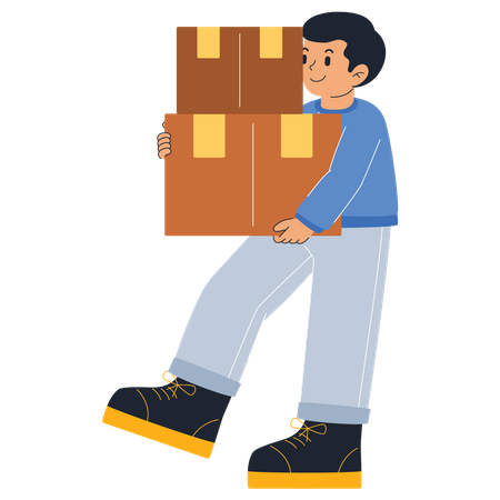 Delivery Boy  Illustration