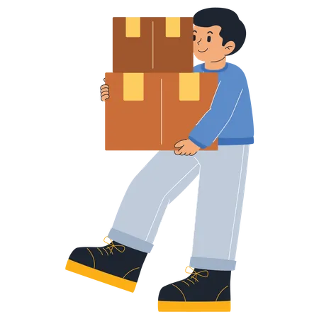 Delivery Boy  Illustration