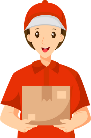 Delivery Boy  Illustration