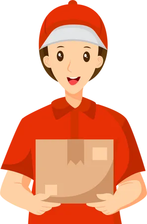 Delivery Boy  Illustration