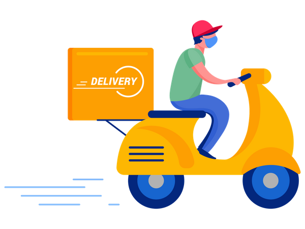 Delivery Boy  Illustration