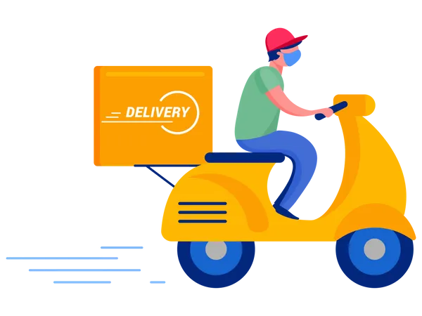 Delivery Boy  Illustration