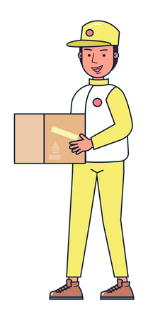 Delivery boy  Illustration