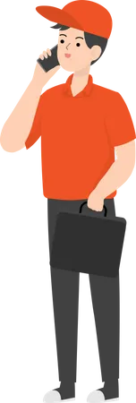 Delivery Man Character Illustration