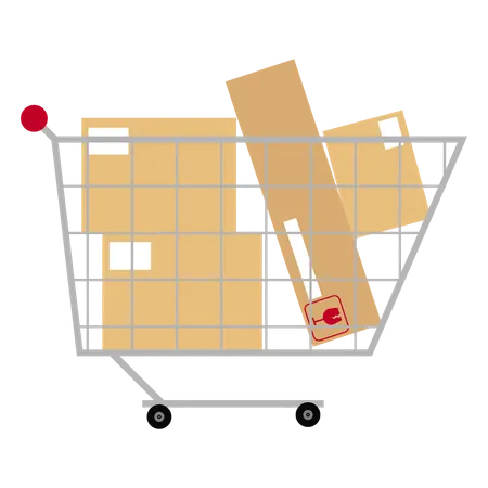 Delivery cart  Illustration