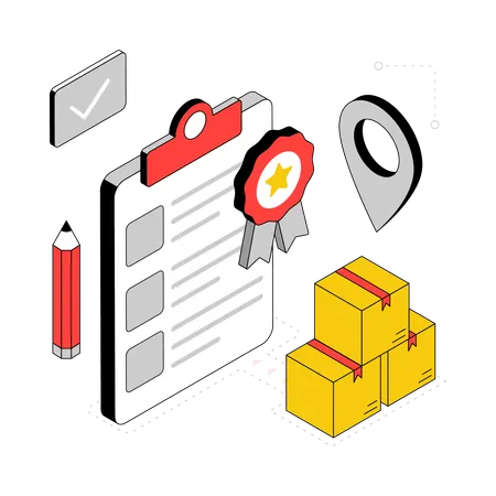 Delivery Confirmation  Illustration