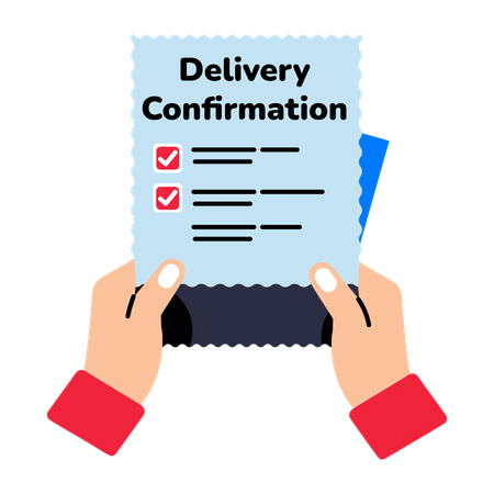 Delivery Confirmation  Illustration