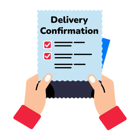 Delivery Confirmation  Illustration