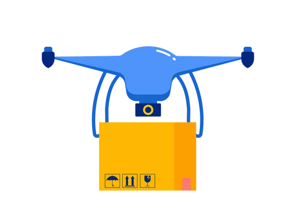 Delivery Drone  Illustration