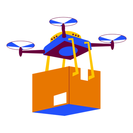 Delivery Drone  Illustration
