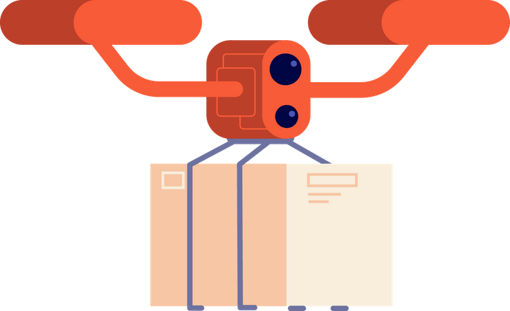 Delivery Drone  Illustration