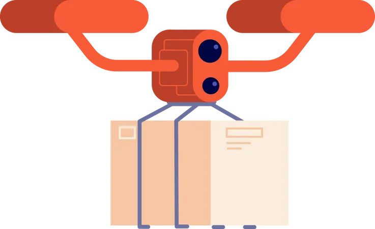 Delivery Drone  Illustration