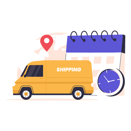 Delivery Estimated Time of Arrival  Illustration