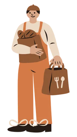 Delivery executive  Illustration