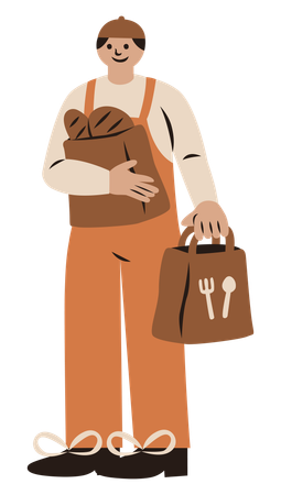 Delivery executive  Illustration