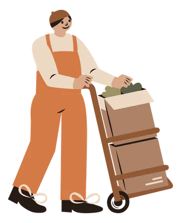 Delivery executive  Illustration