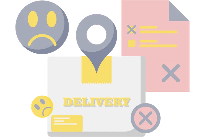 Delivery Failed  Illustration