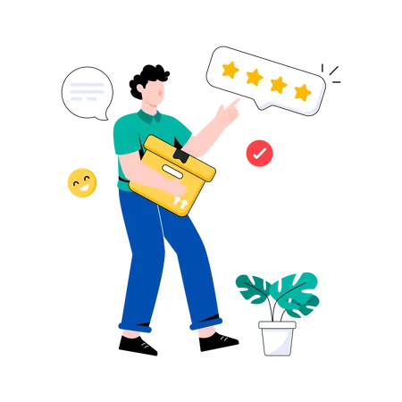 Delivery Feedback  Illustration