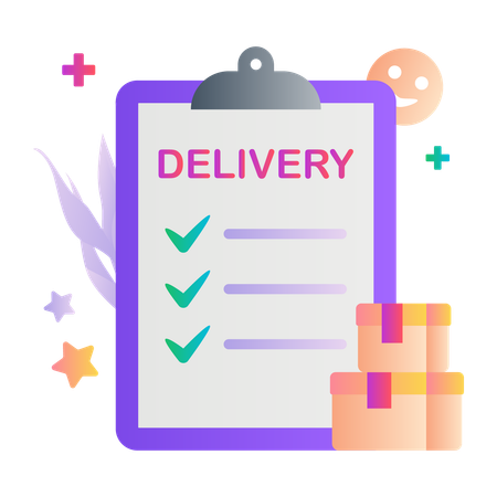 Delivery form  Illustration