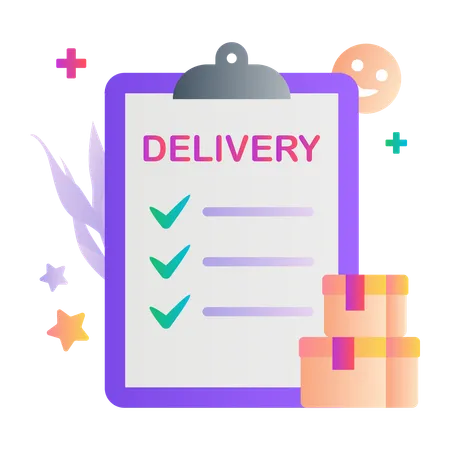 Delivery form  Illustration