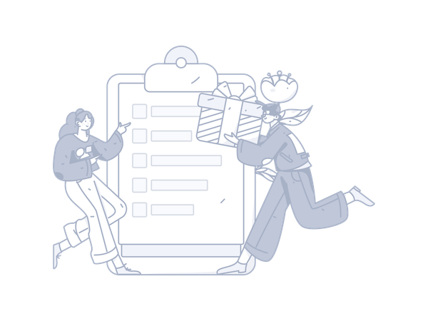 Delivery list  Illustration