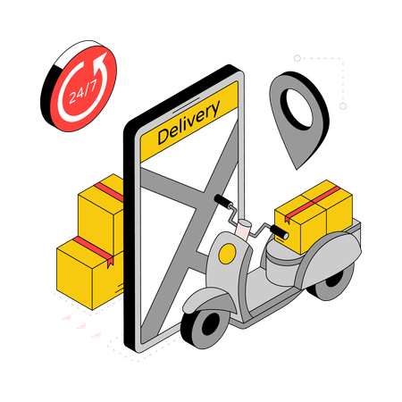 Delivery Location  Illustration