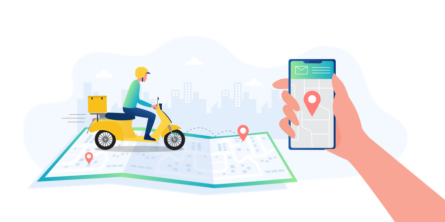 Delivery location Illustration