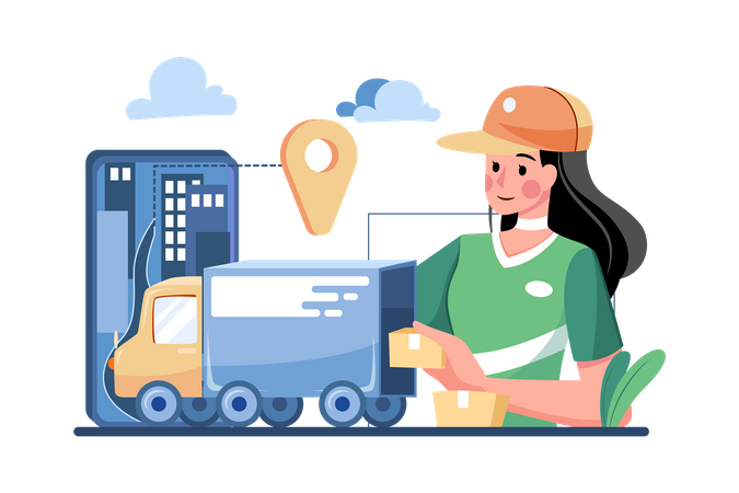 Delivery Location  イラスト
