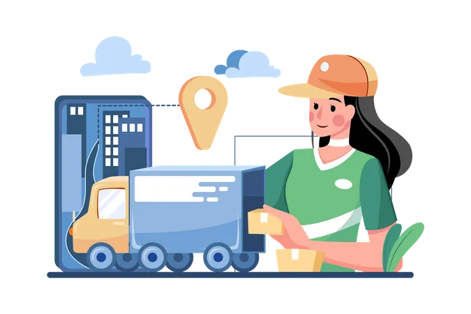 Delivery Location  イラスト